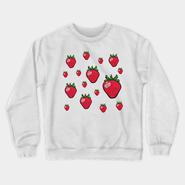 Strawberries Crewneck Sweatshirt by ThomaeArt